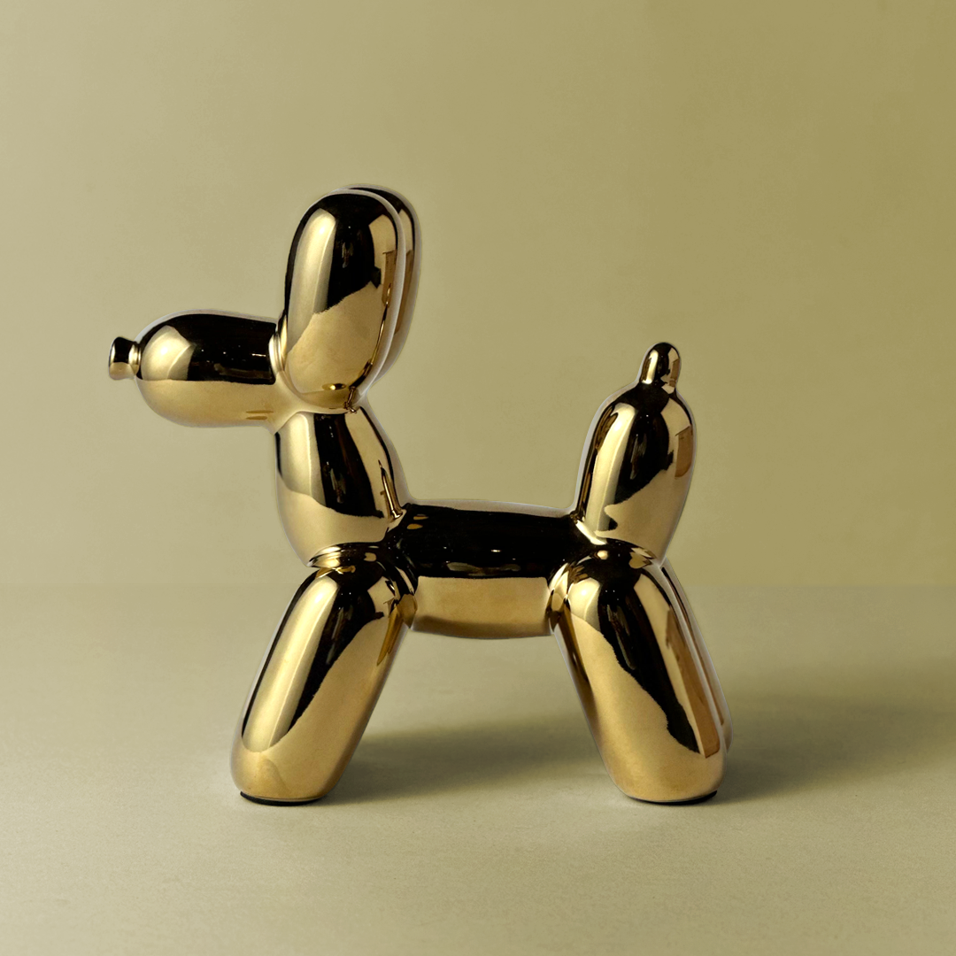 Golden Balloon Dog Sculpture