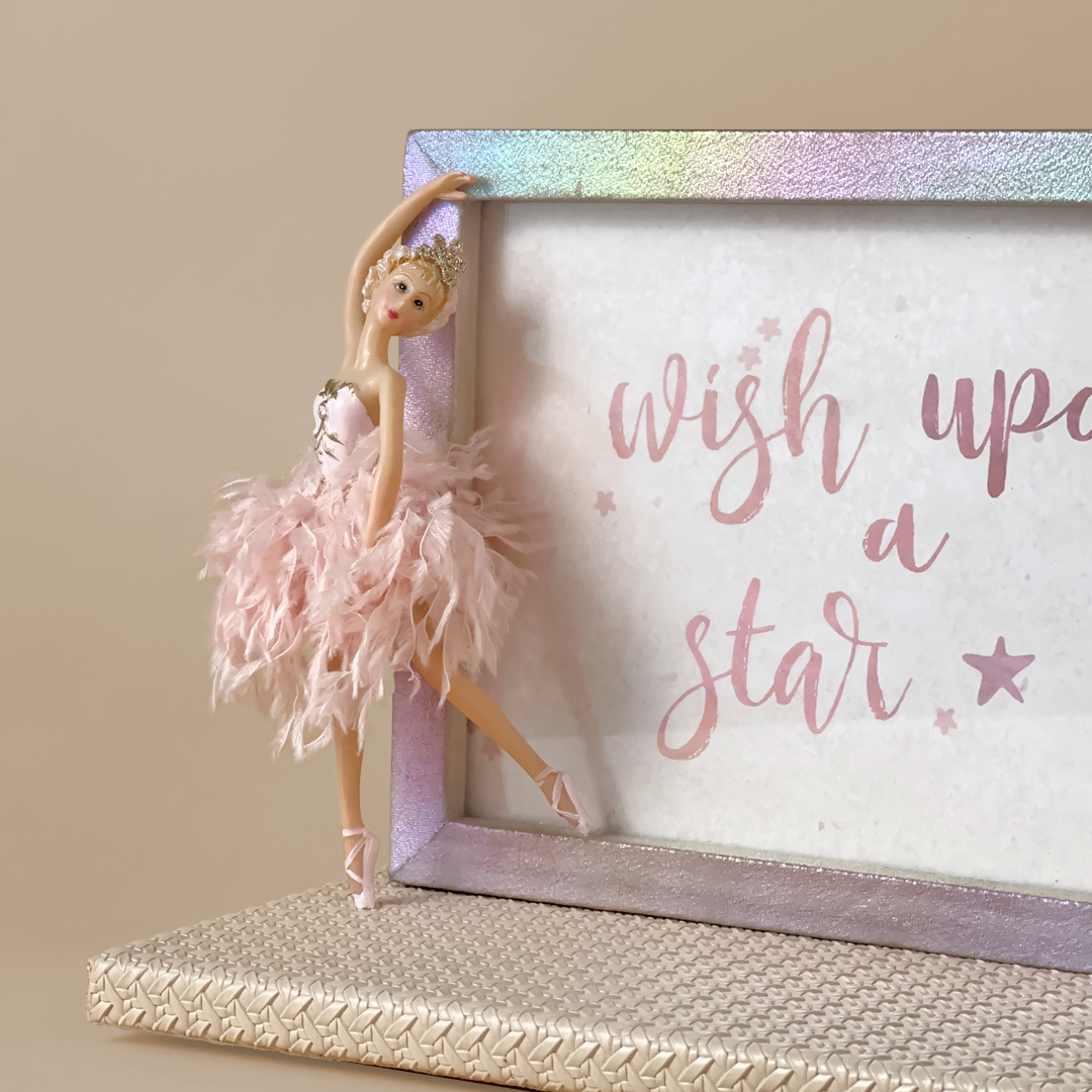 Wish Upon a Star Ballerina Frame Décor