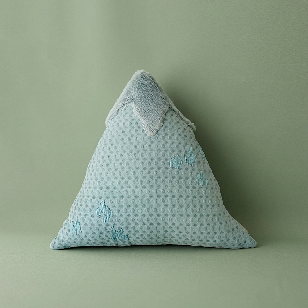 Triassic Hills Small Shaped Cushion