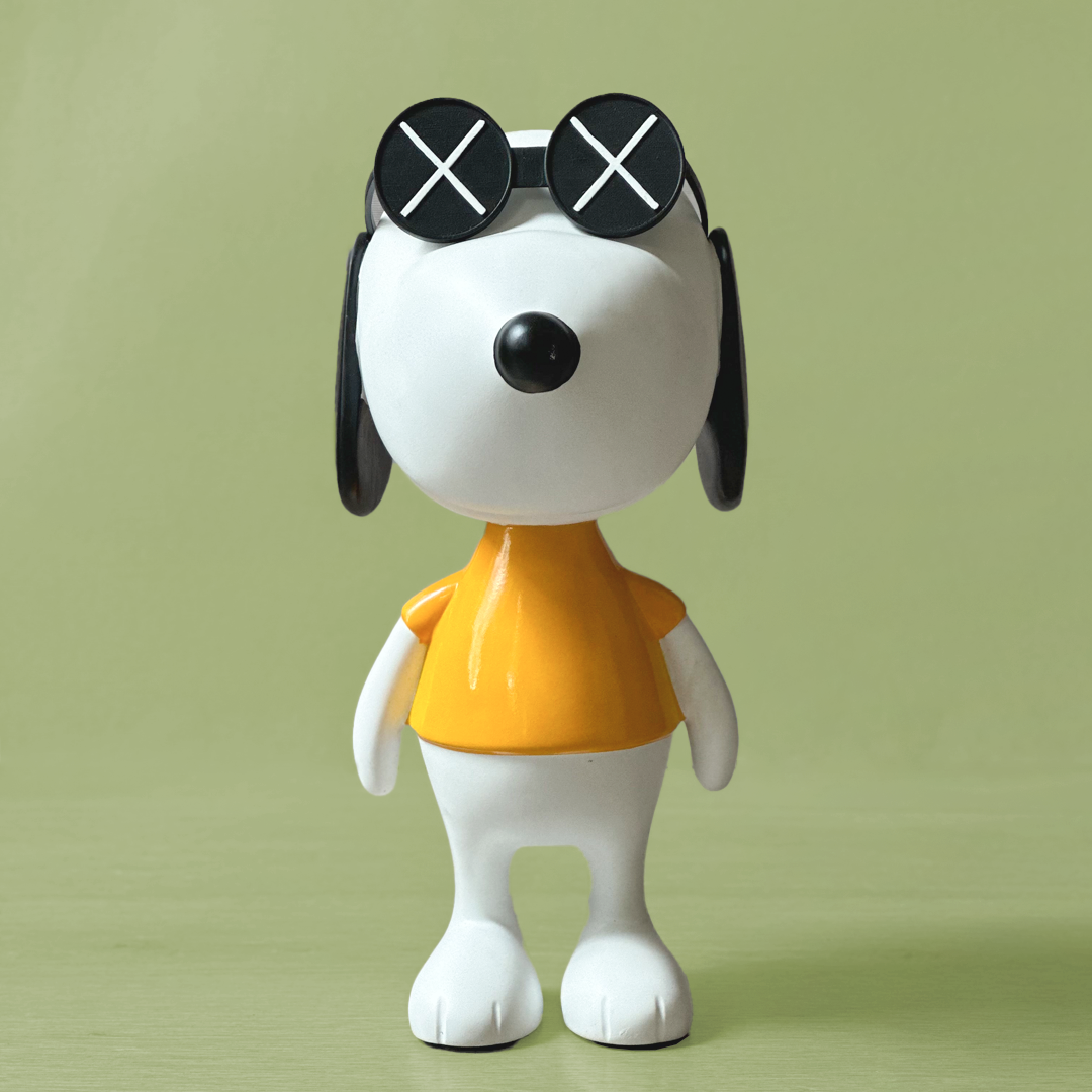 Cool Pup Vibes – Designer-Inspired Dog Figurine