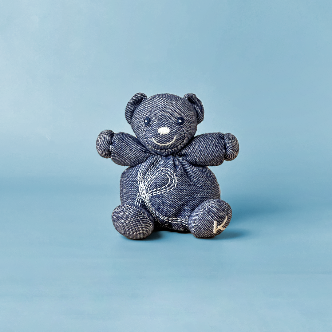 Kaloo Denim Bear – Classic Blue