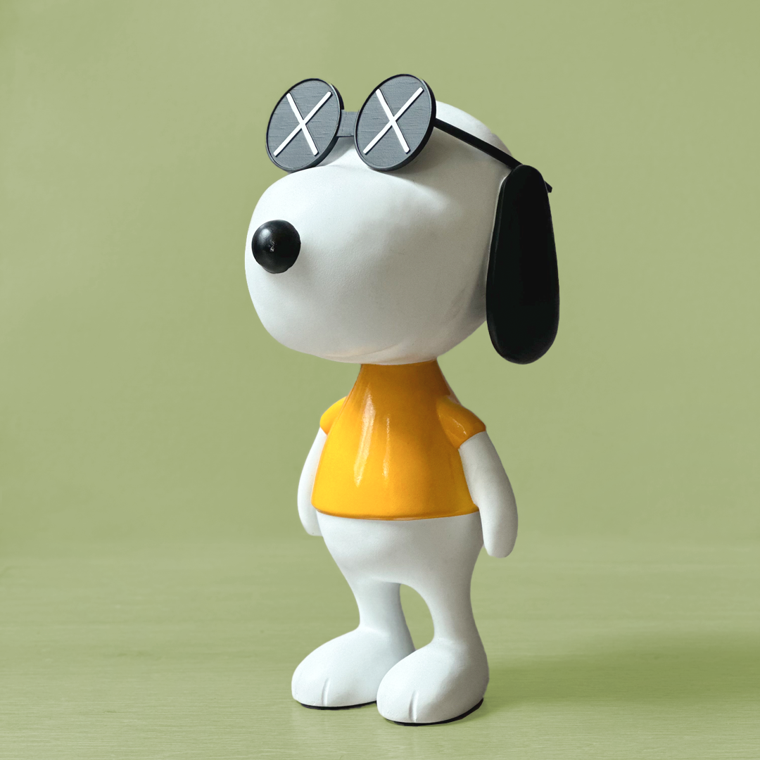 Cool Pup Vibes – Designer-Inspired Dog Figurine