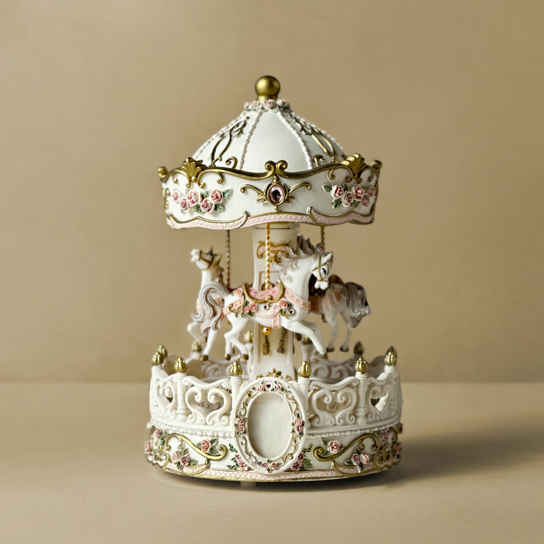 Pastel Whimsy Musical Carousel