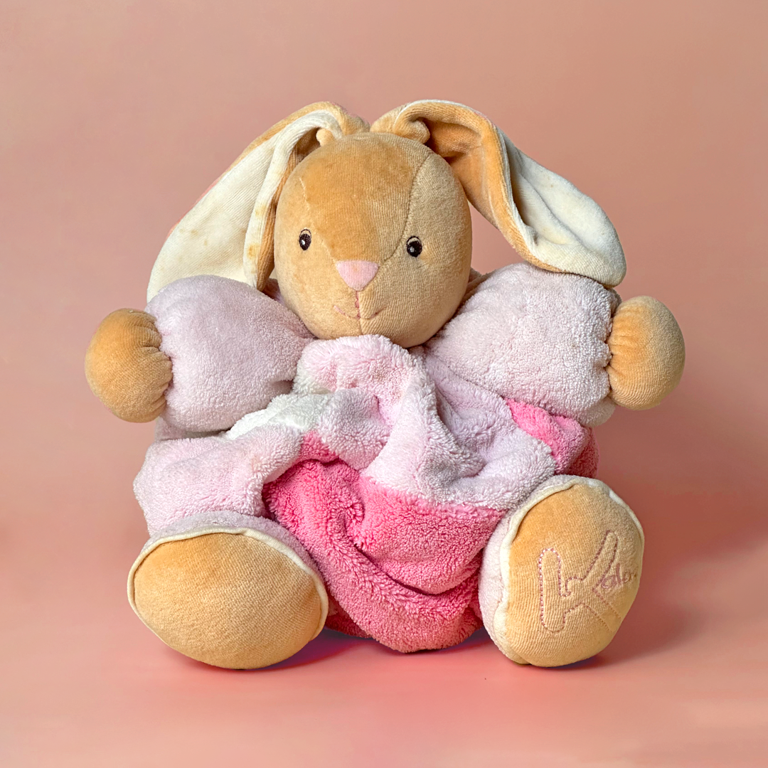 Pink Bunny Plush Comforter Toy