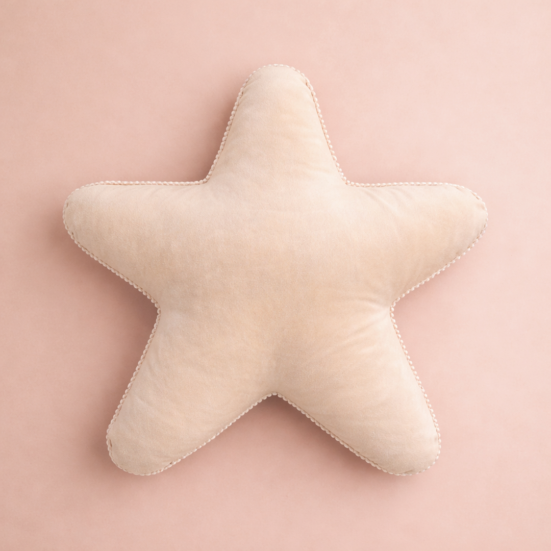 Rainbow Star Cushion Peach