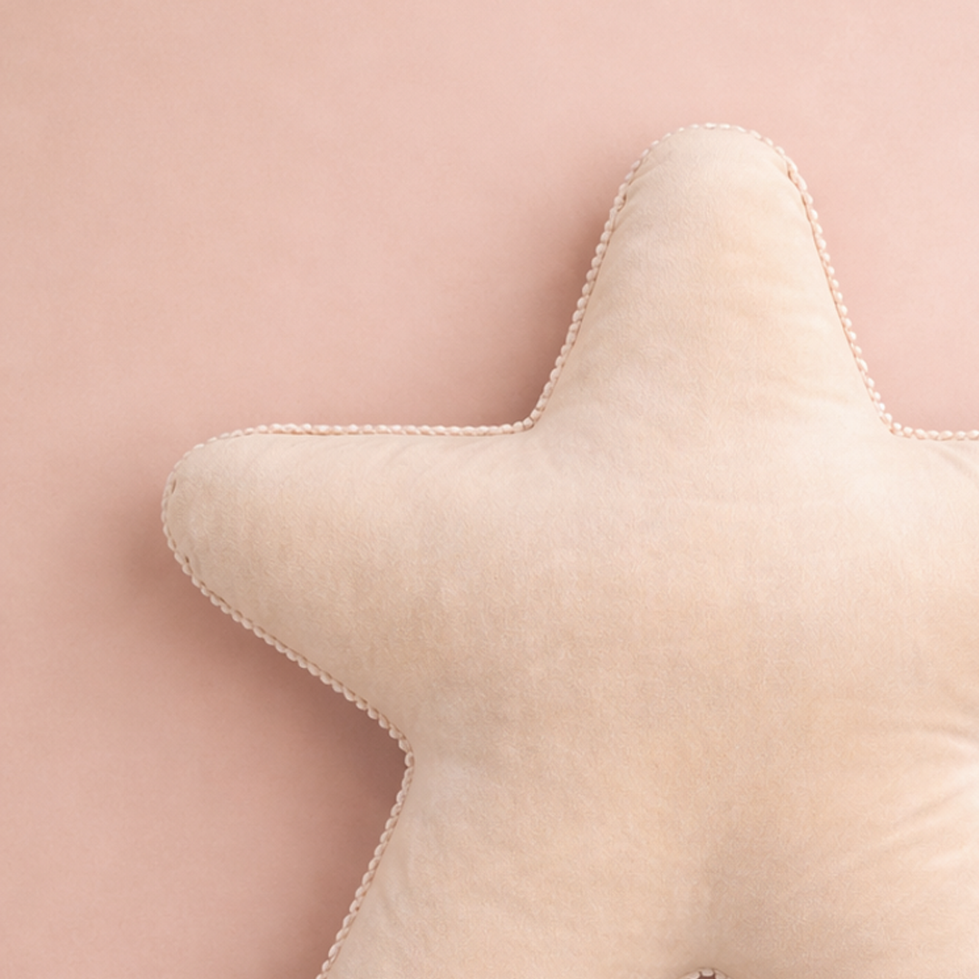 Rainbow Star Cushion Peach