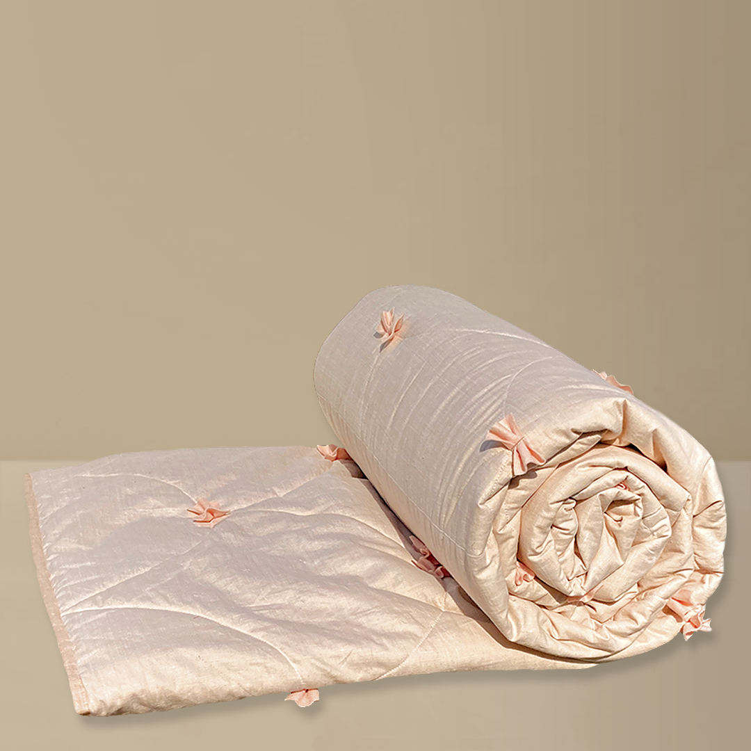 Dimpled Bow bedspread
