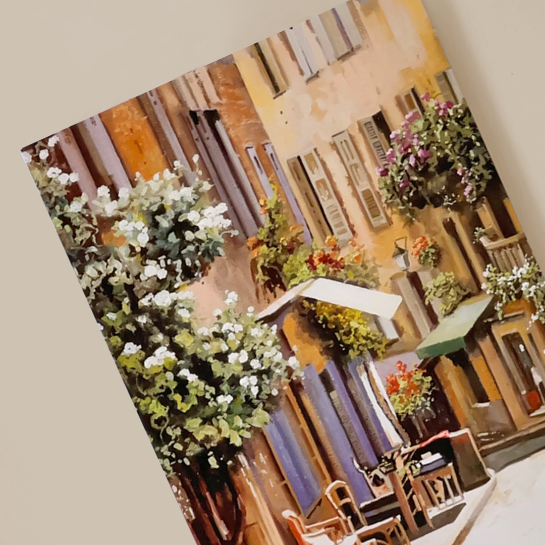 European Street Café Greeting Card