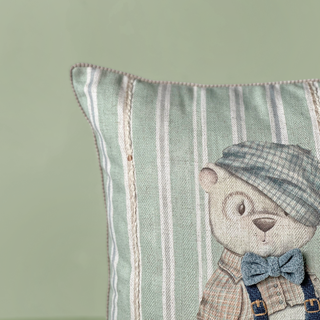 Vintage Teddy Bear Cushion Cover