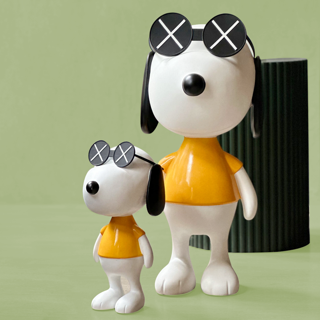 Cool Pup Vibes – Designer-Inspired Dog Figurine