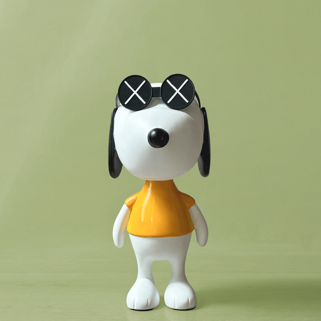 Cool Pup Vibes – Designer-Inspired Dog Figurine