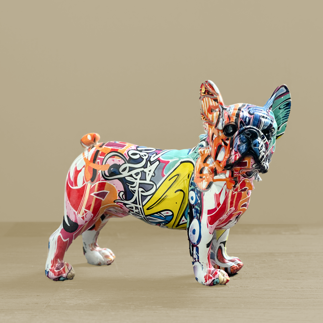 Graffiti French Bulldog Figurine
