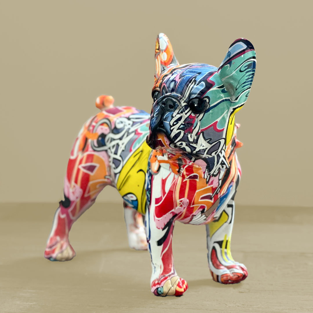 Graffiti French Bulldog Figurine