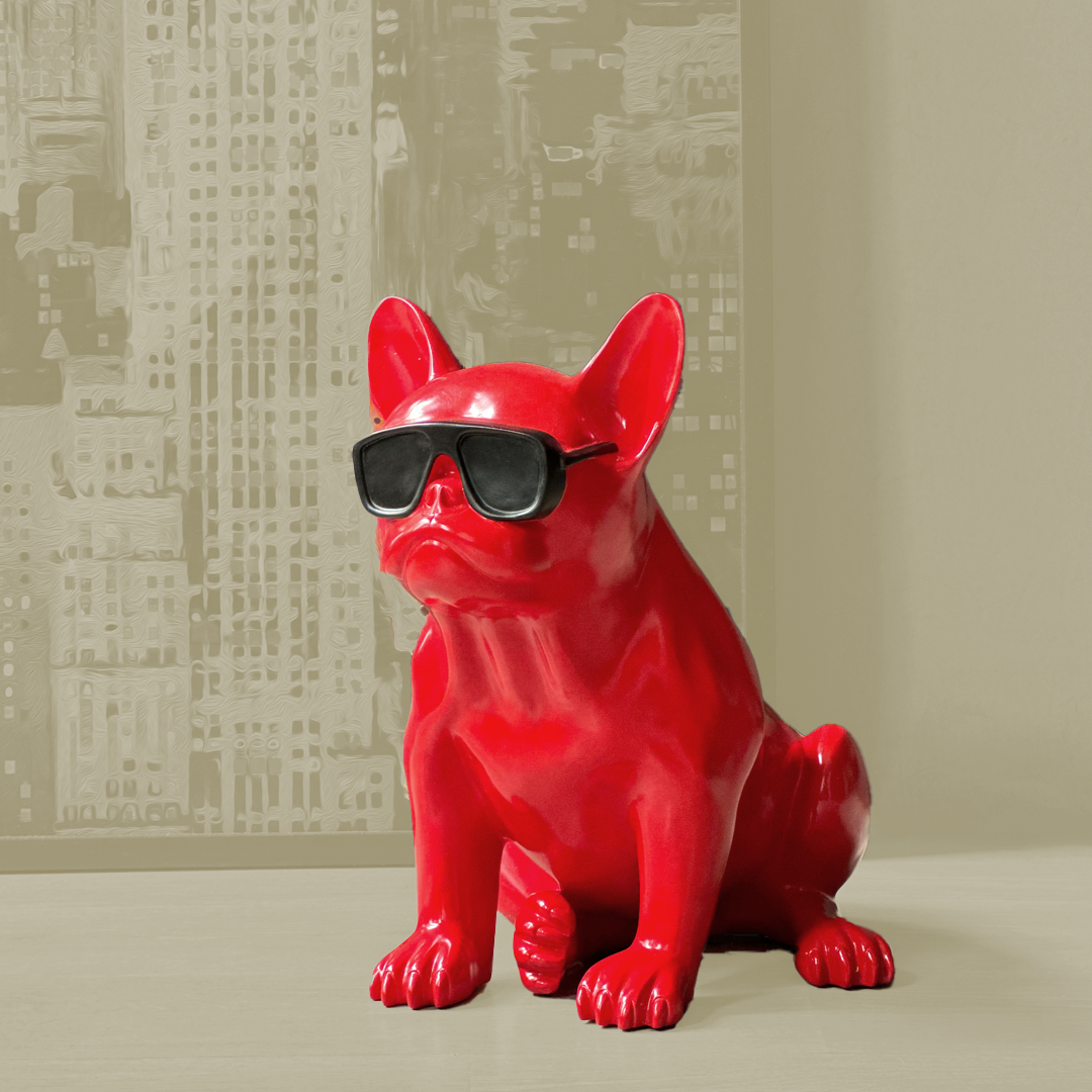Cool Red Bulldog with Shades