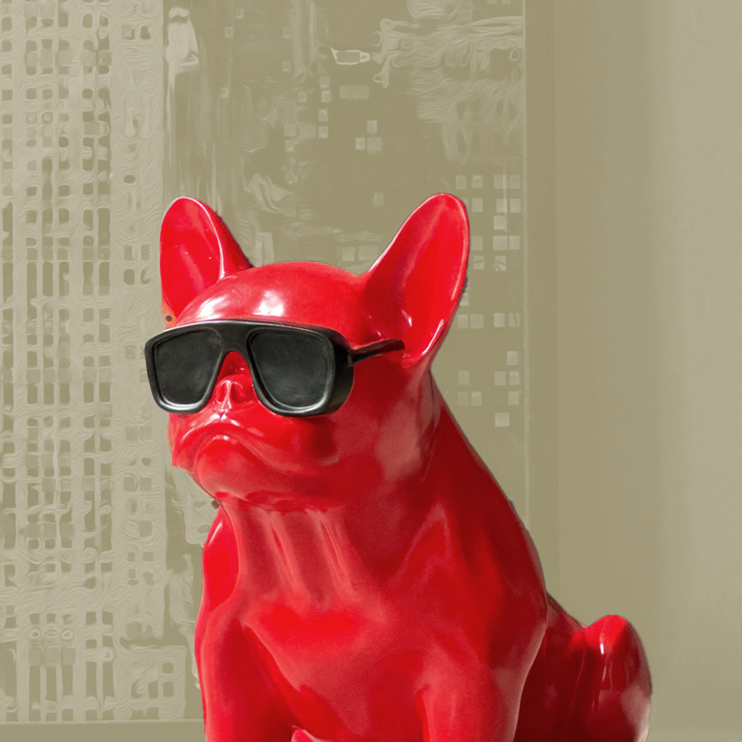 Cool Red Bulldog with Shades