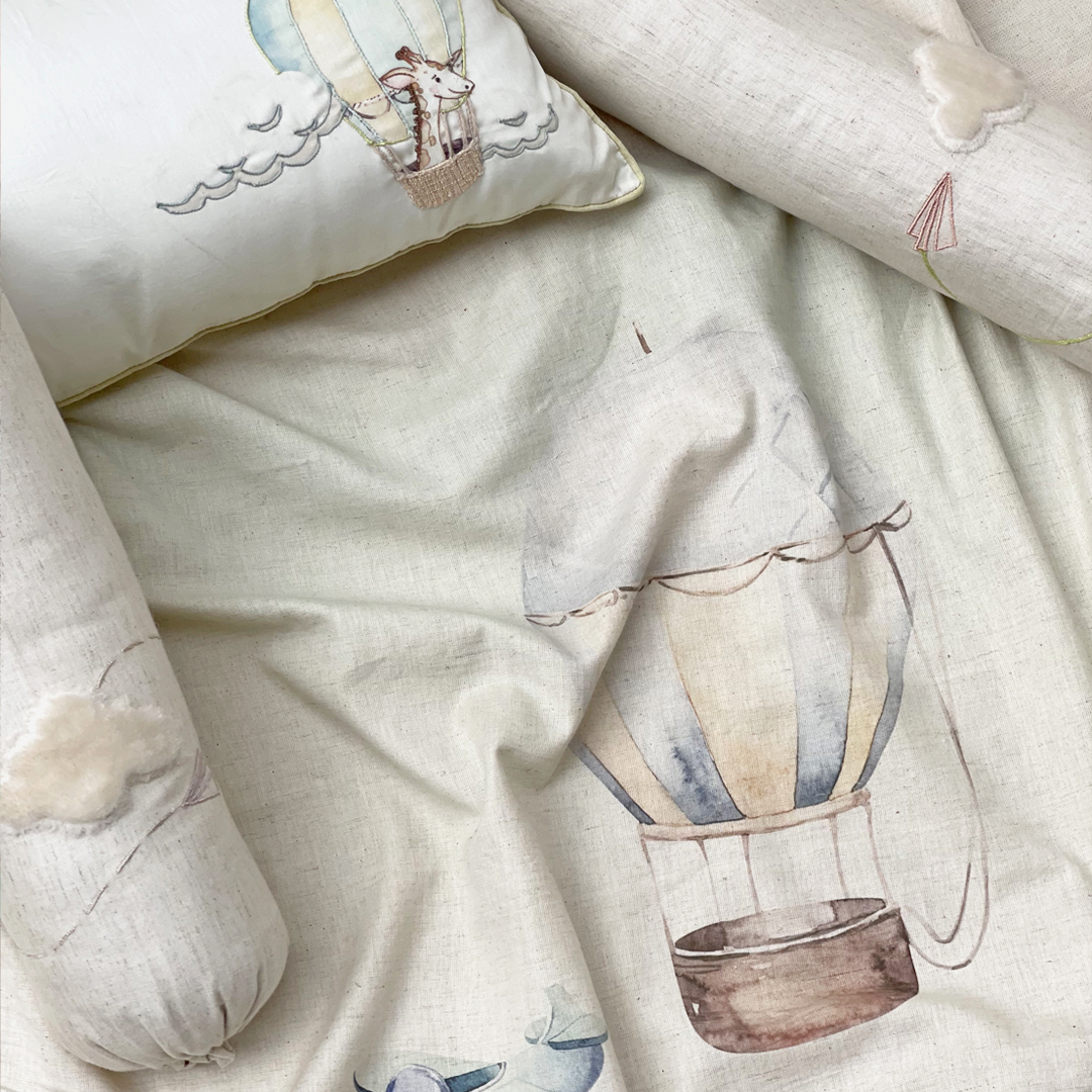 Bon Voyage Cot sheet Set