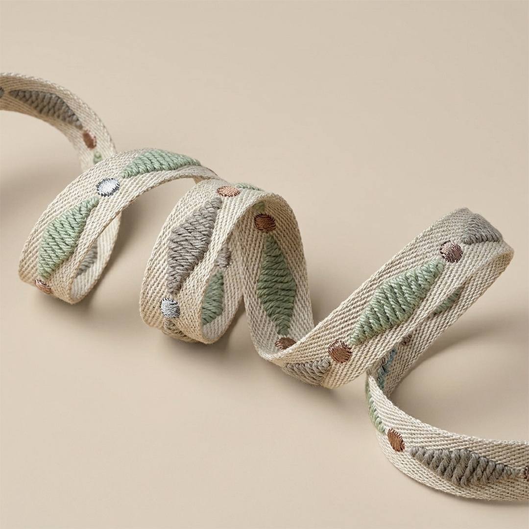 Embroidered Passementerie Ribbon
