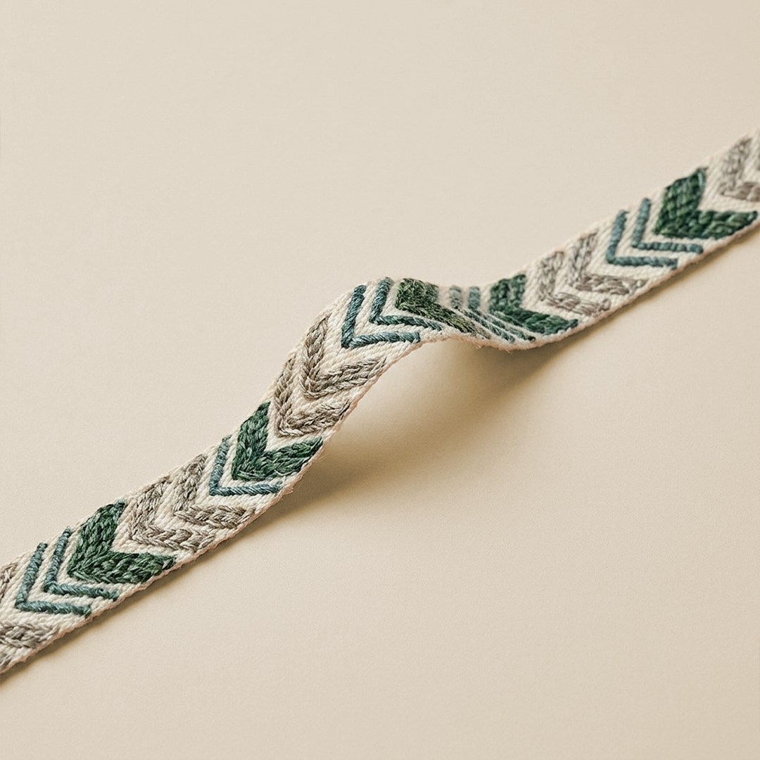 Embroidered Chevron Trim