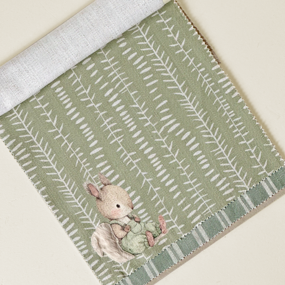Botanical Squirrel Printed Textile