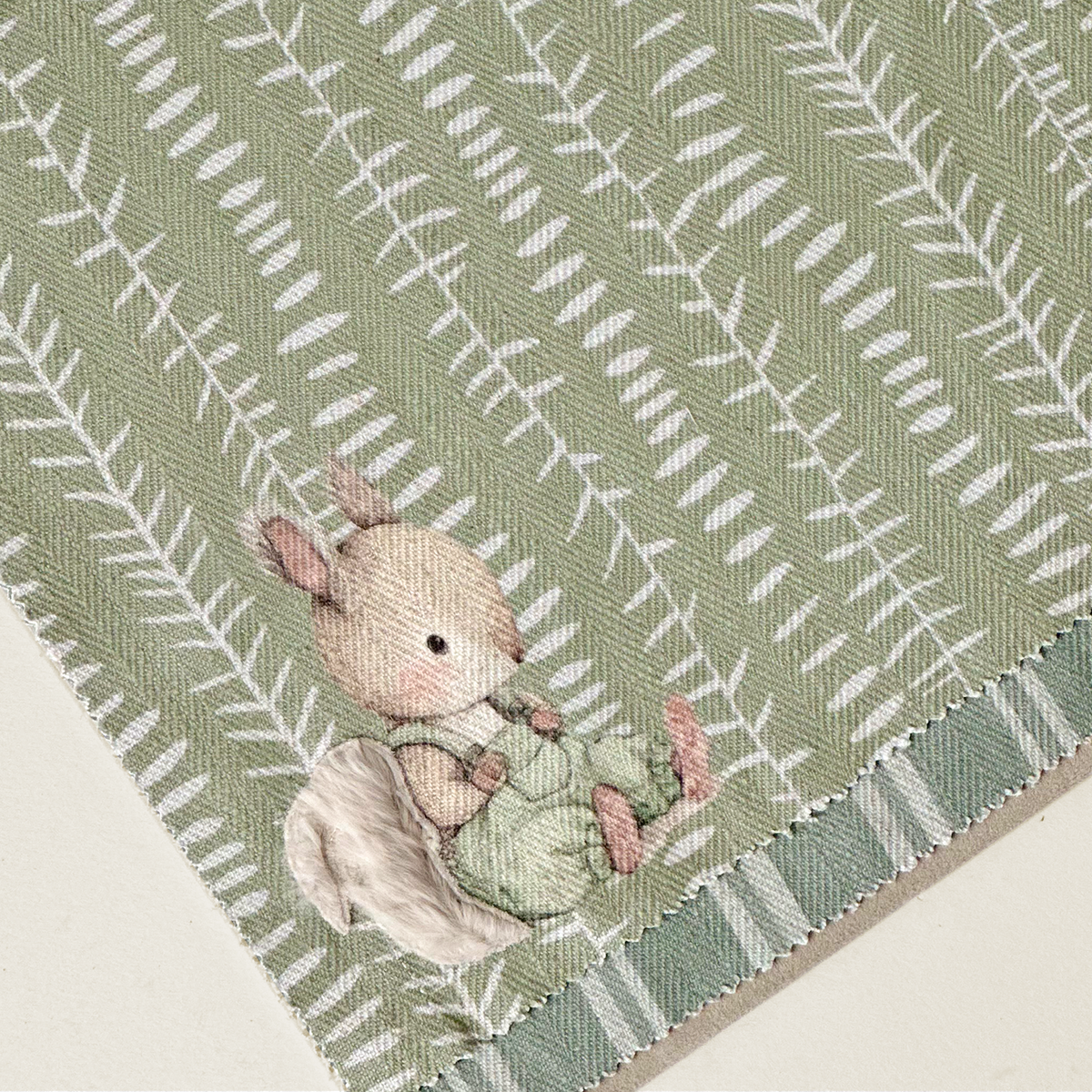 Botanical Squirrel Printed Textile