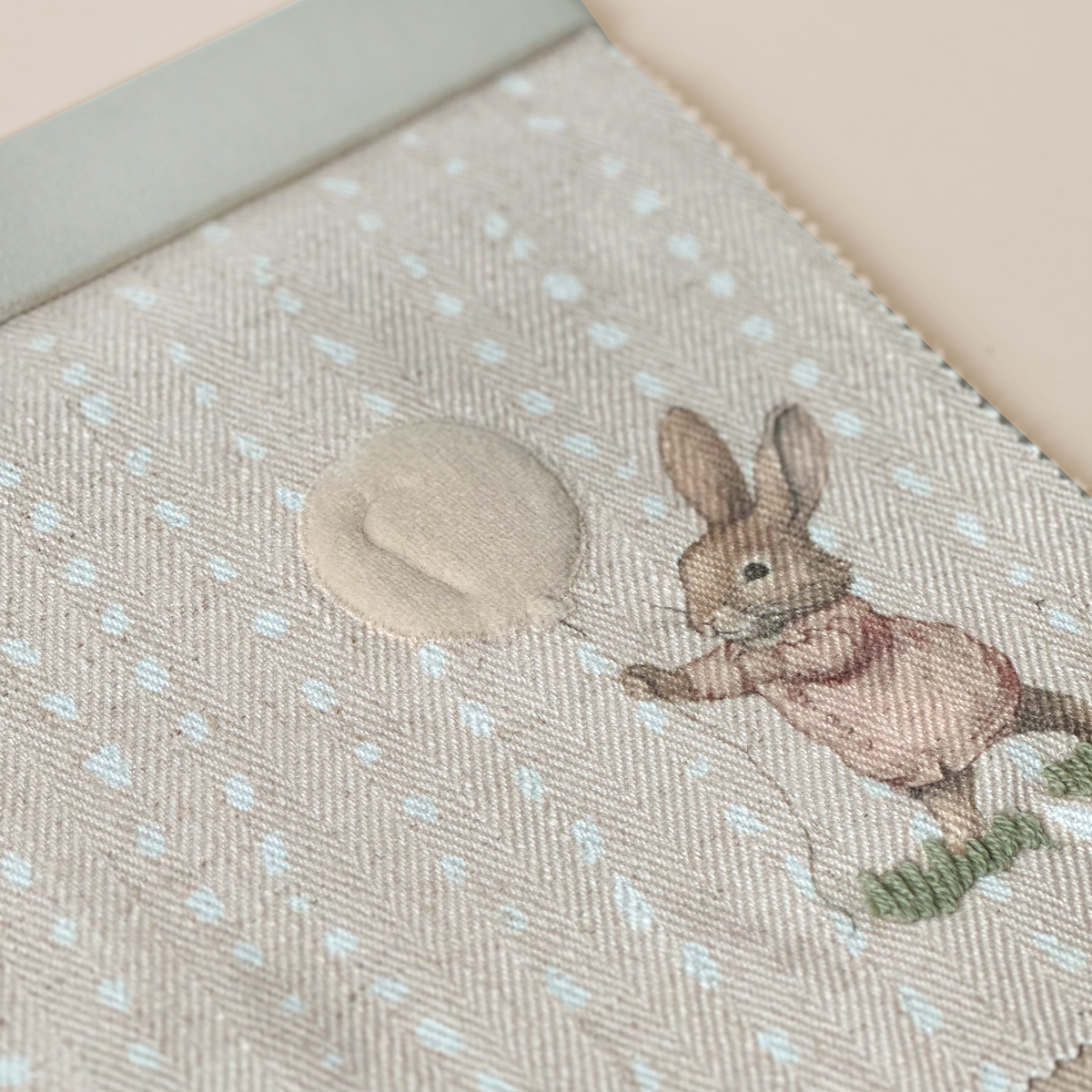 Whimsical Balloon Bunny Textile