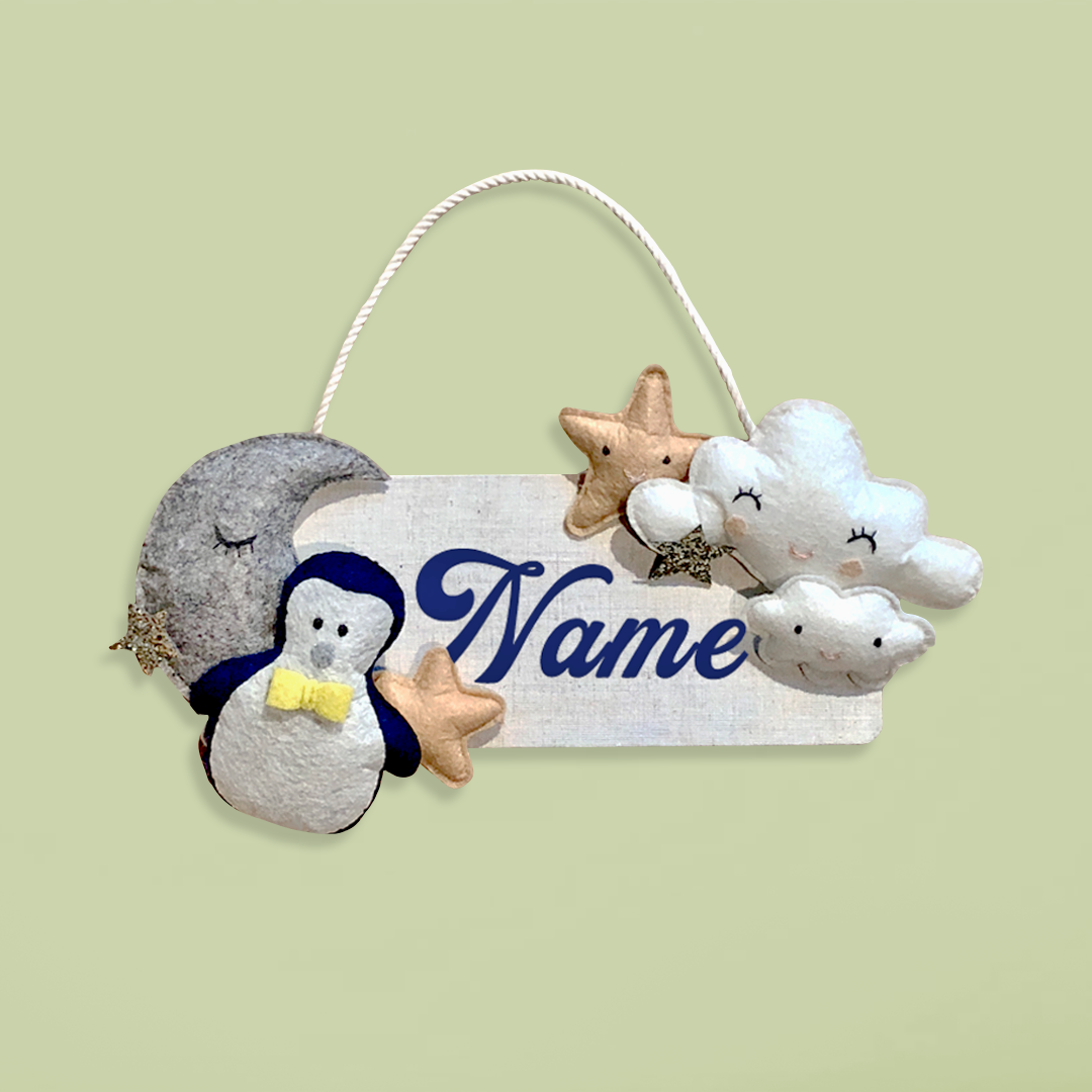 Stars and Clouds Name Plate
