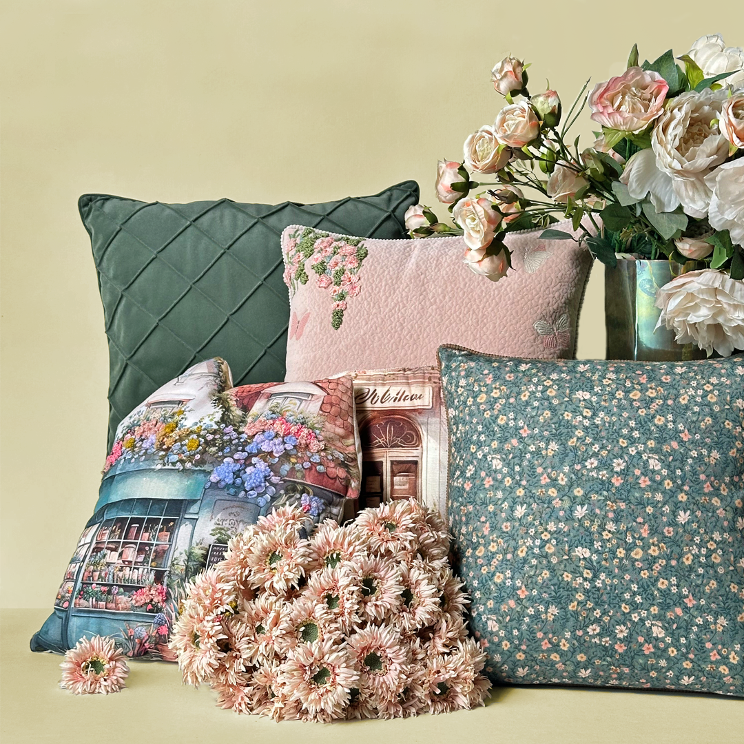 Vintage Meadow Cushion Cover