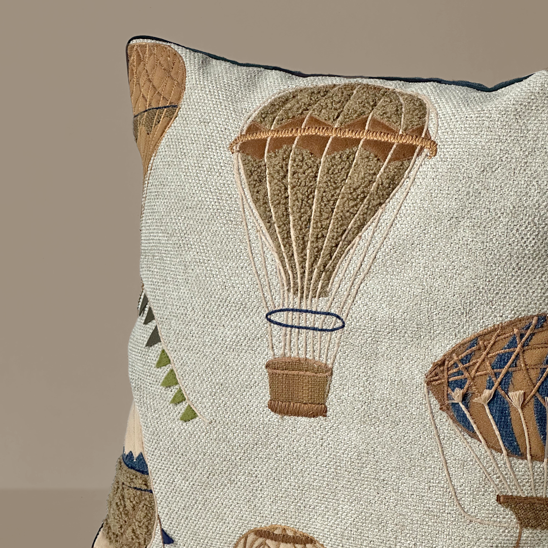 Sky Voyage Hot Air Balloon Cushion Cover