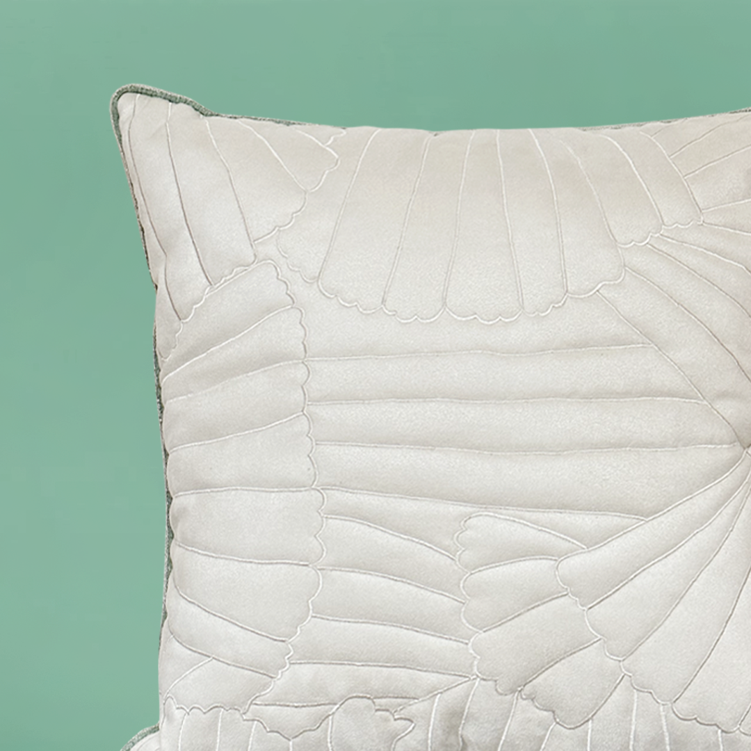 Palma embroidered cushion