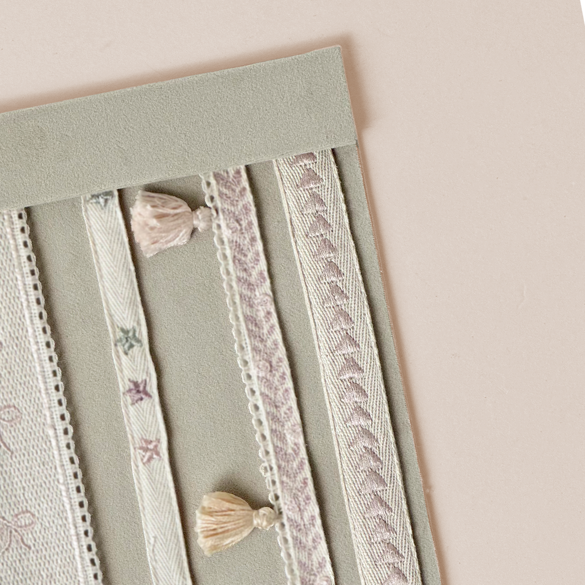 Embroidered Geometric Triangle Trim