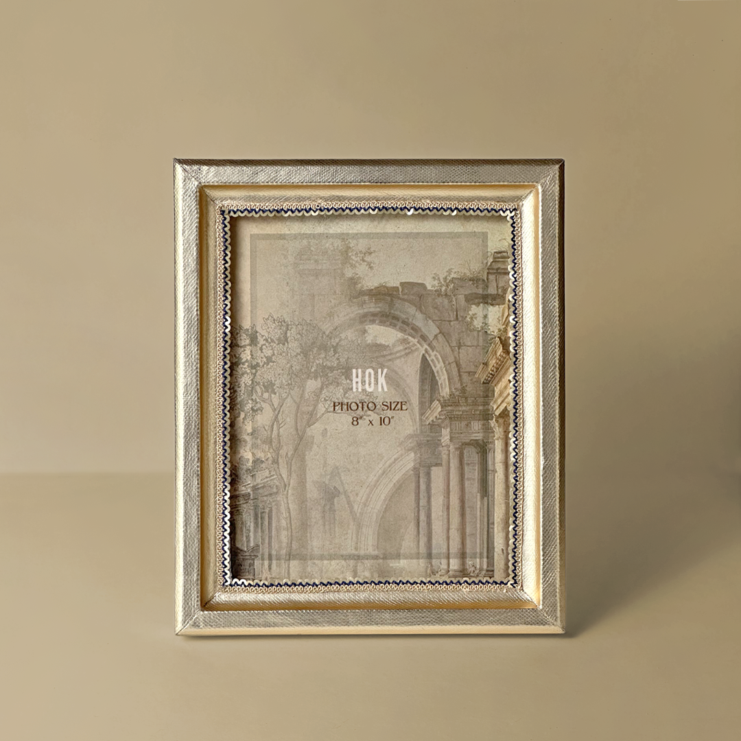 Elegant Champagne Gold Photo Frame
