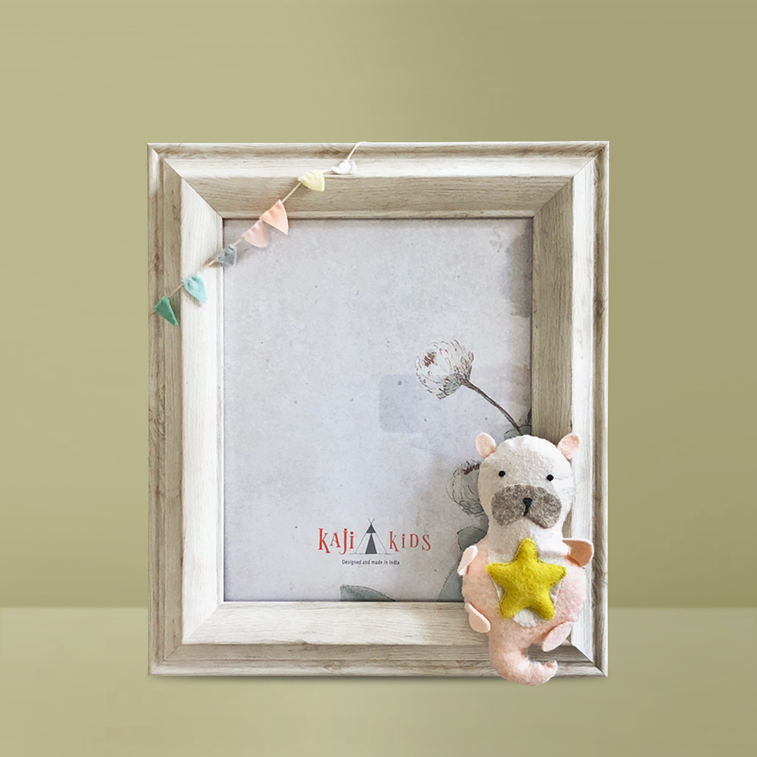 Mr Otter on a frame