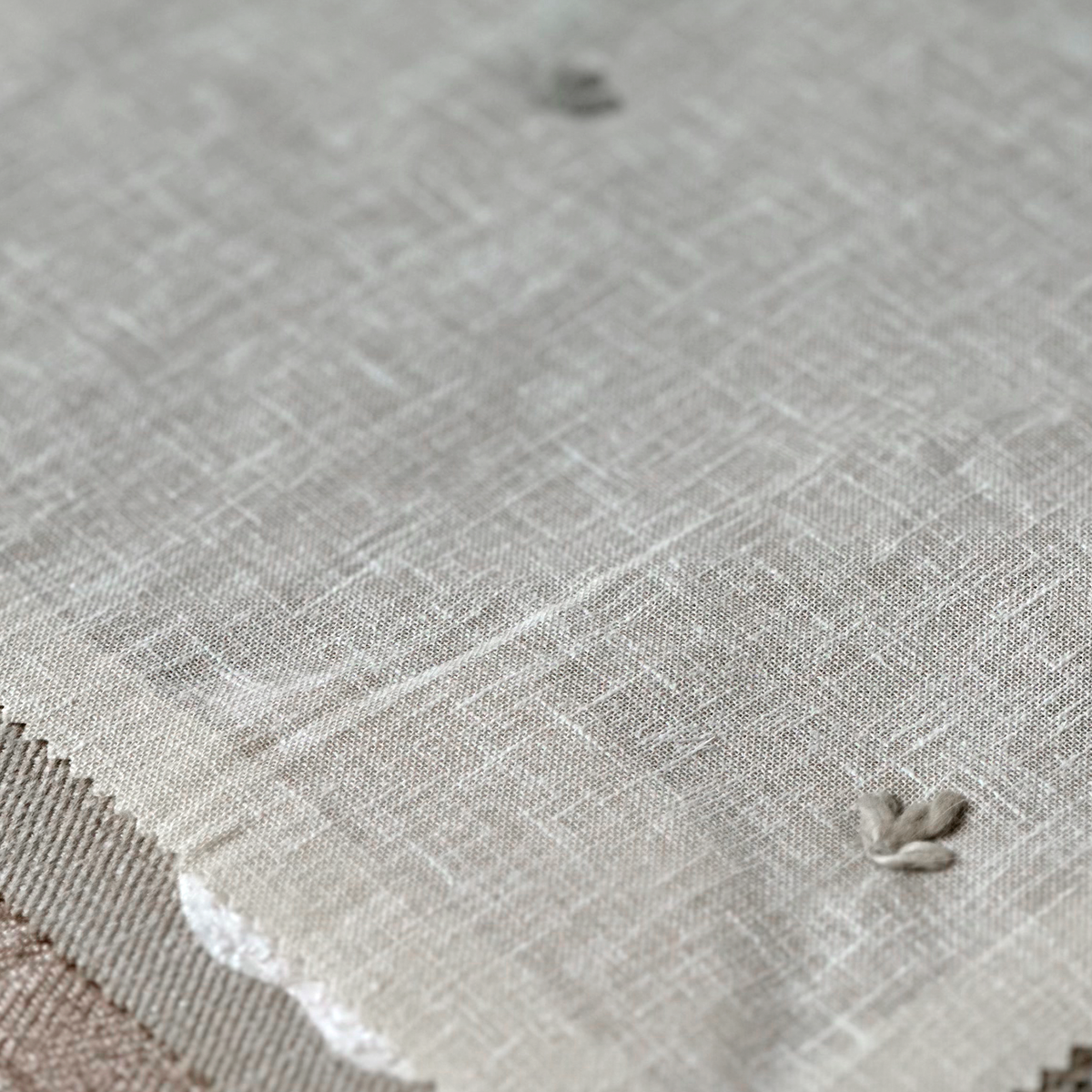 Embroidered Linen Sheer
