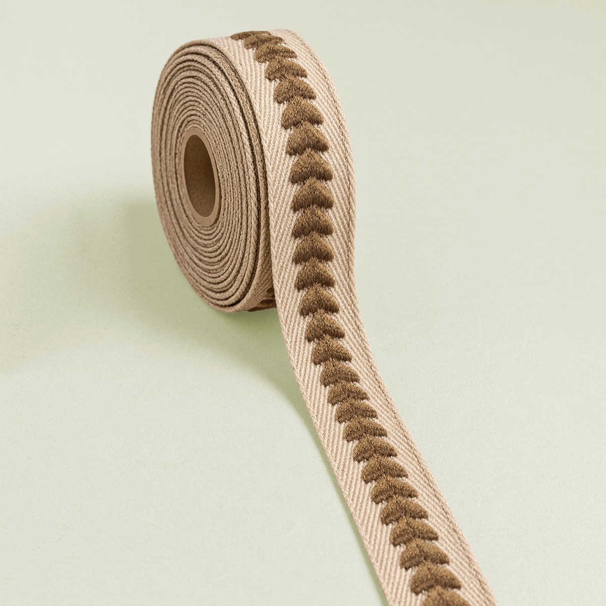 Textured Chevron Embroidered Ribbon