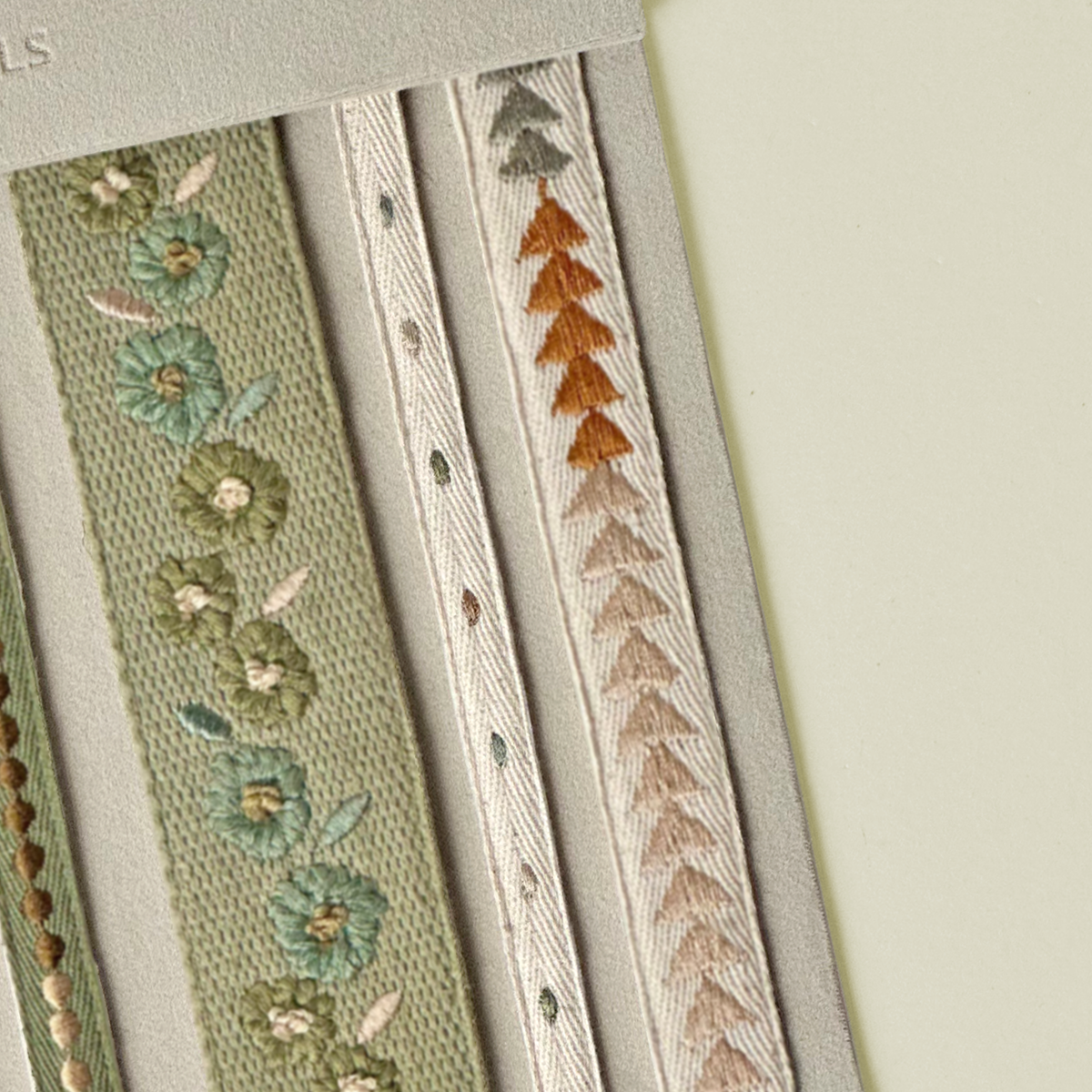Polka Dot Embroidered Passementerie Trim