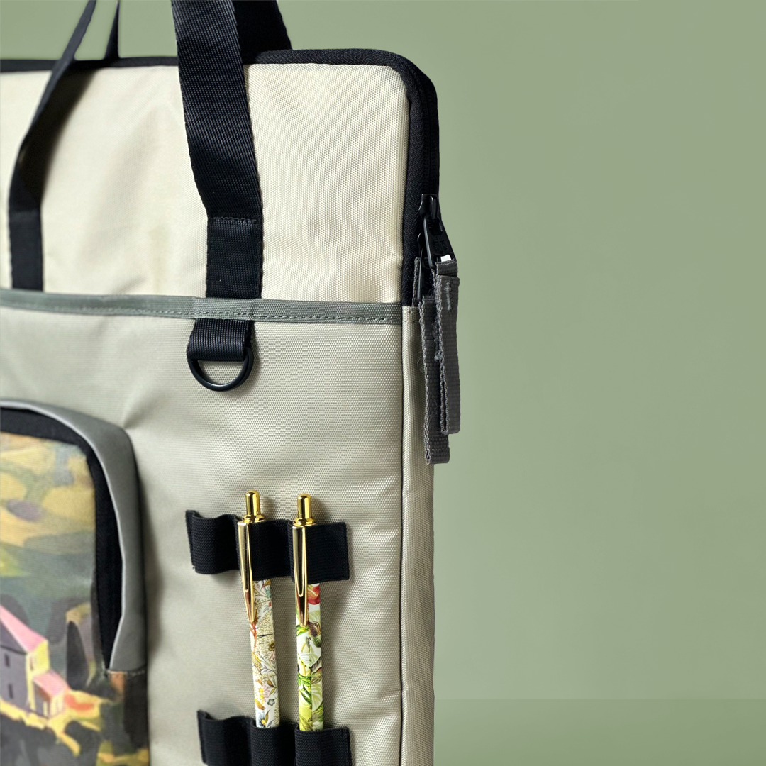 Scenic Patchwork Laptop Tote Bag