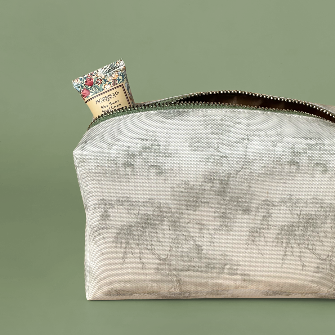 Vintage Toile Pouch - Large