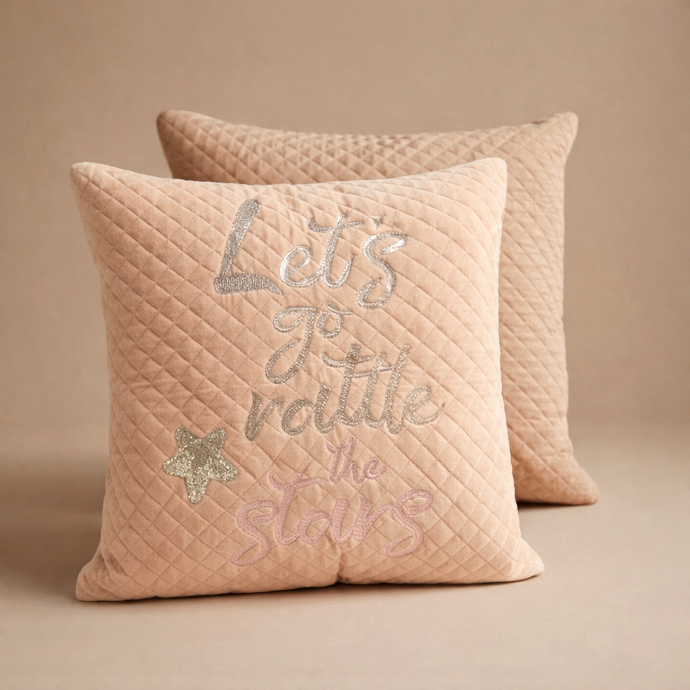 Harlequin Peach Shams