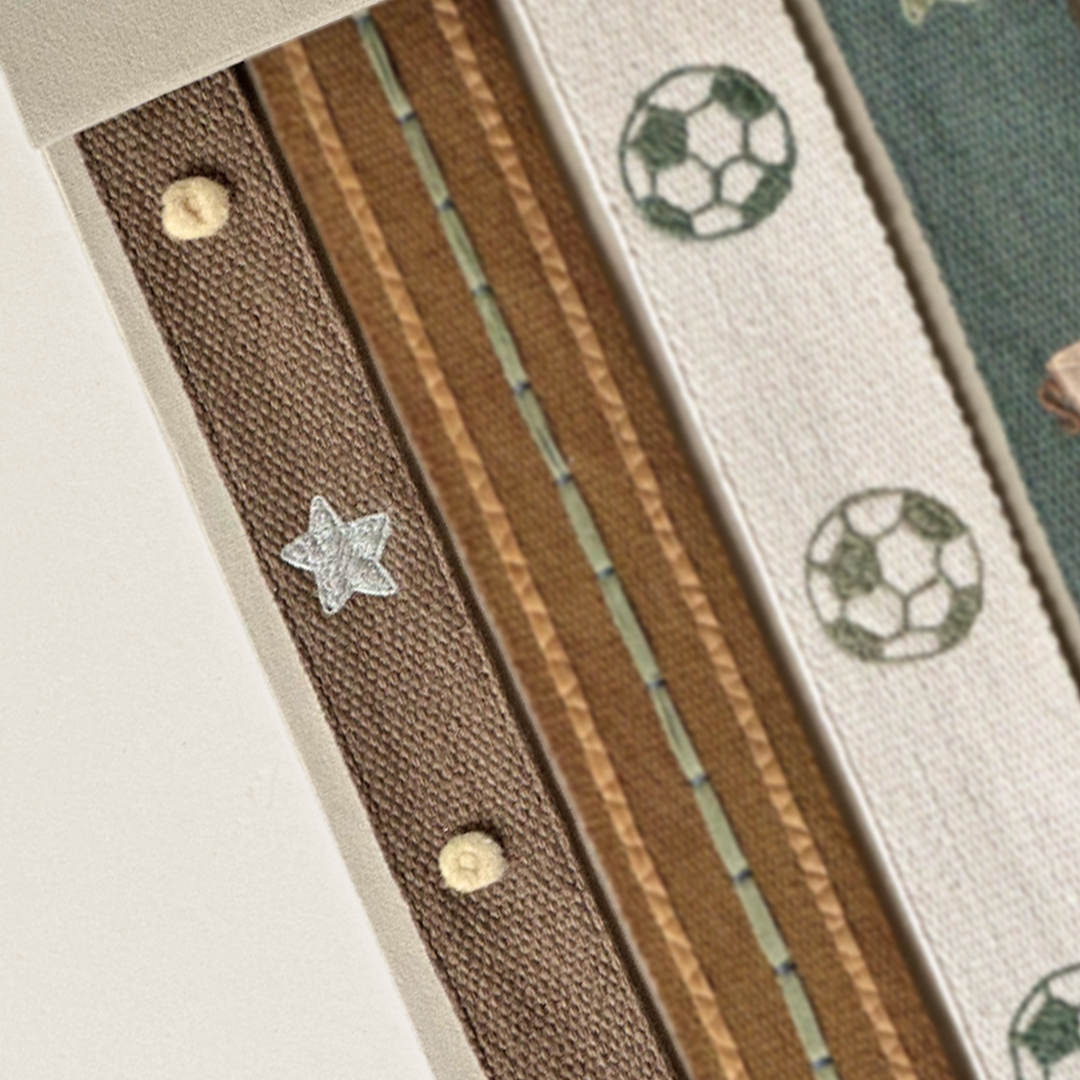 Star & Pom-Pom Embroidered Ribbon