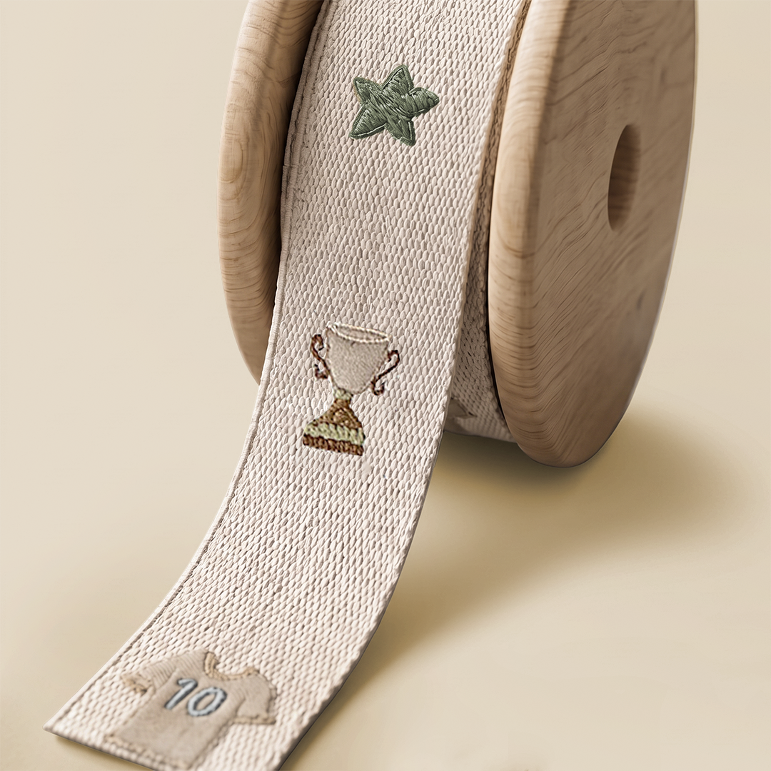Embroidered Sports Motif Passementerie