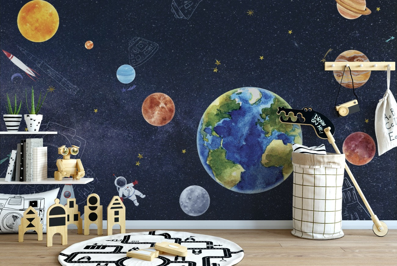 Kids Wallpaper Astronaut Space