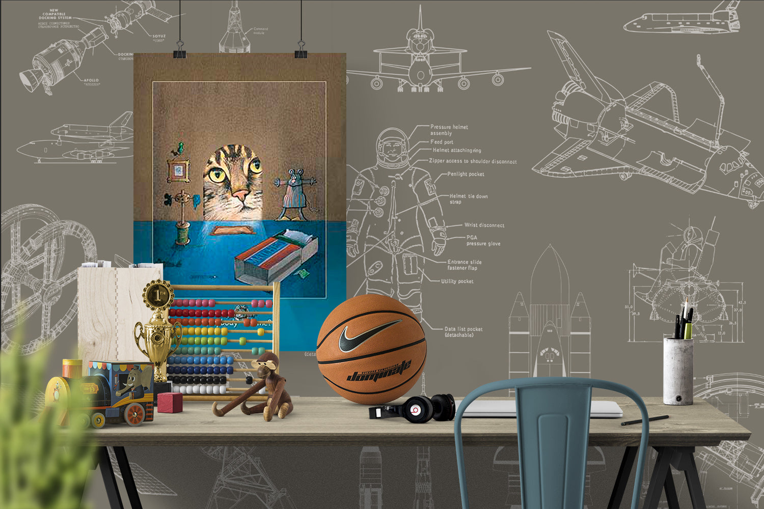 Kids wallpaper Space