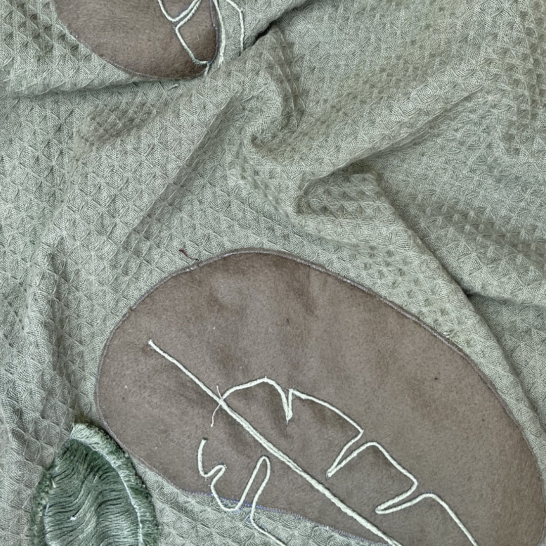 Fabric - Waffled Leaves