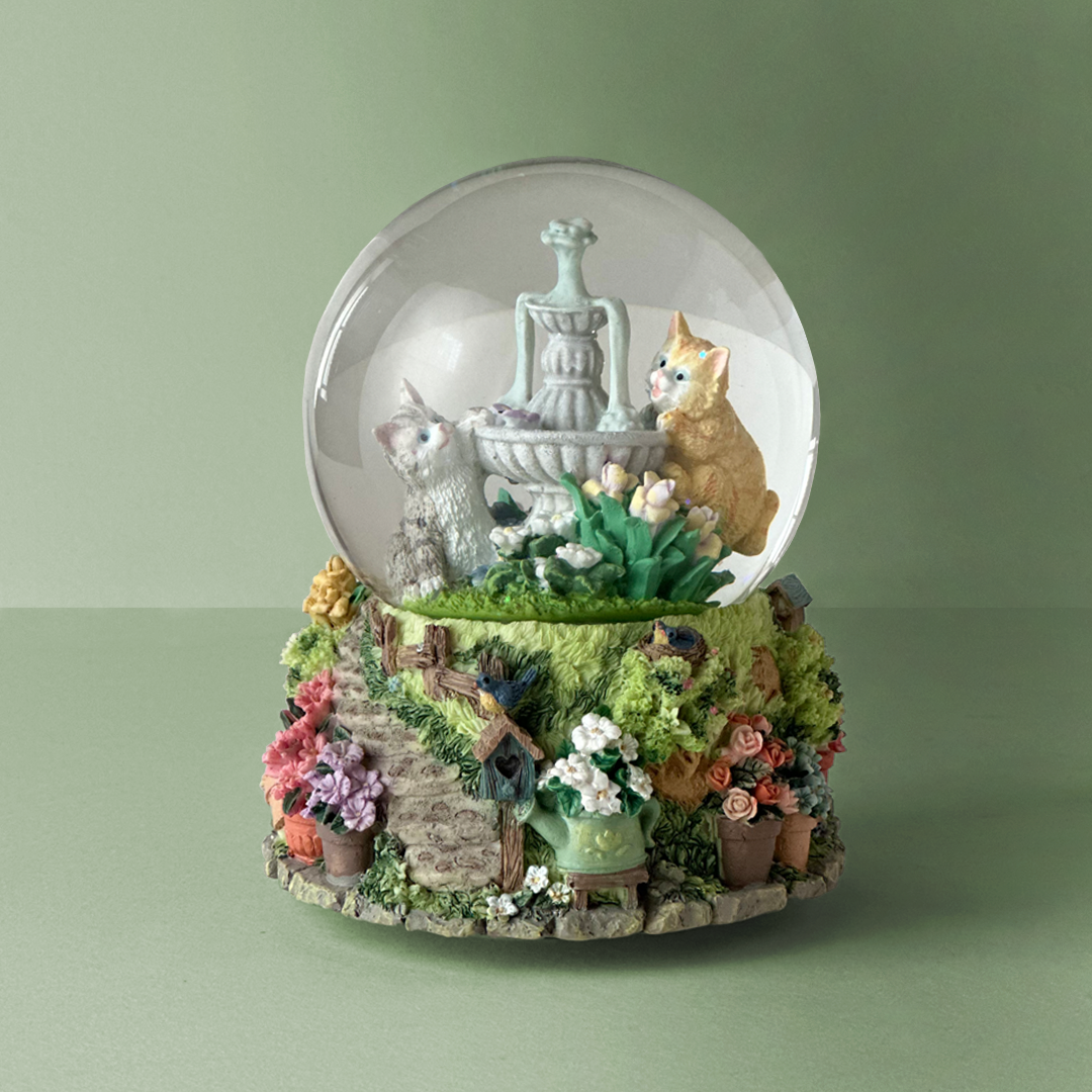 Whiskers in the Garden Globe