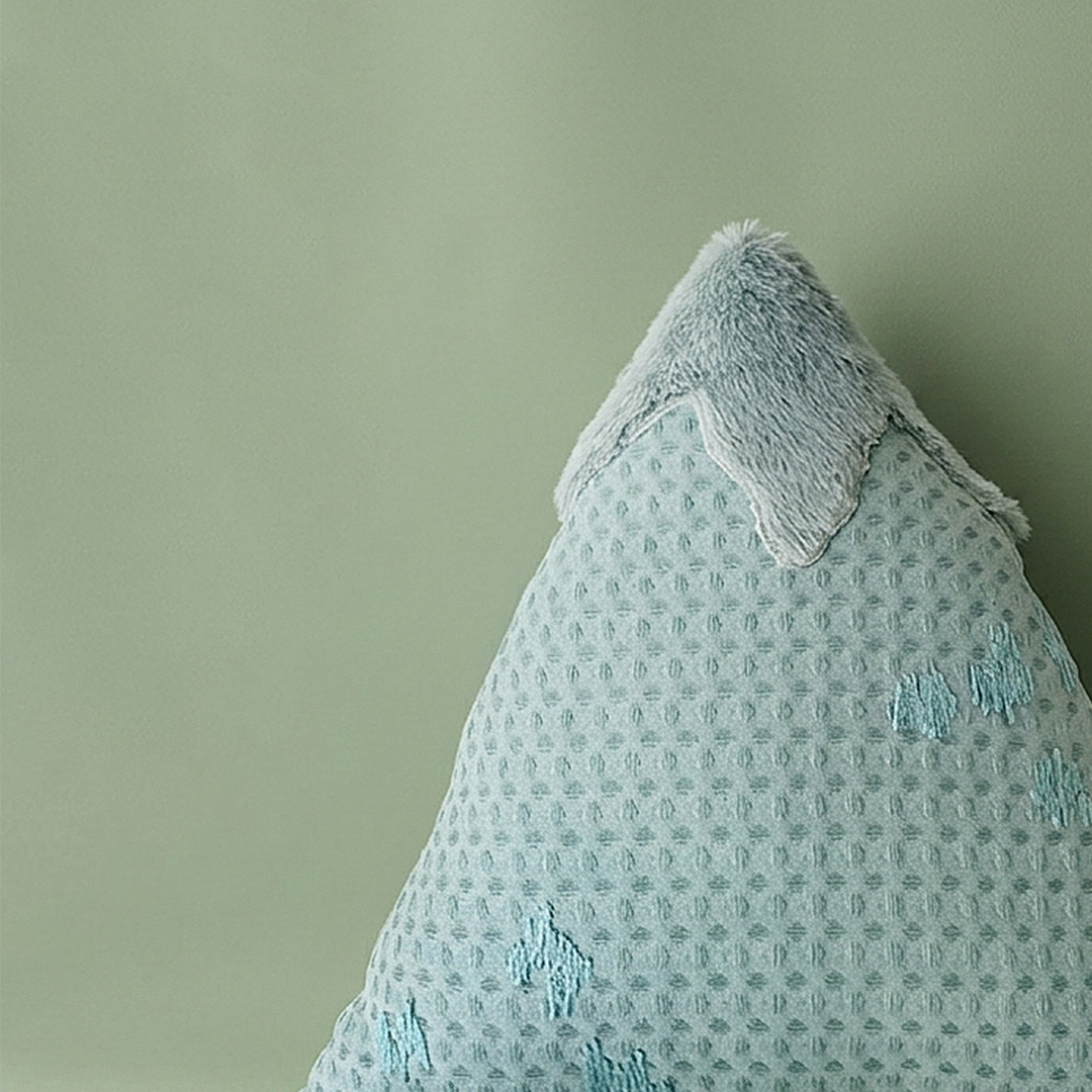 Triassic Hills Small Shaped Cushion