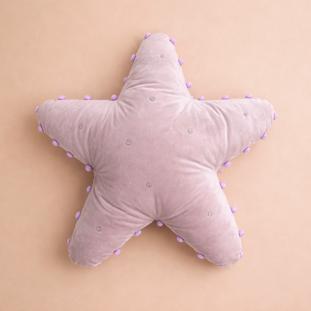 Rainbow Star Cushion Lilac