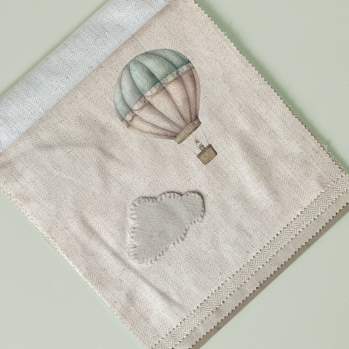 Bon Voyage Hot Air Balloon Fabric