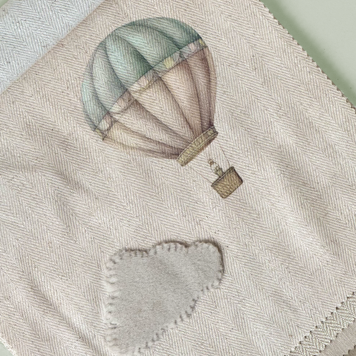 Bon Voyage Hot Air Balloon Fabric