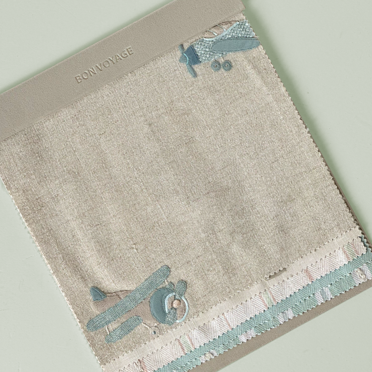 Bon Voyage Vintage Airplane Fabric