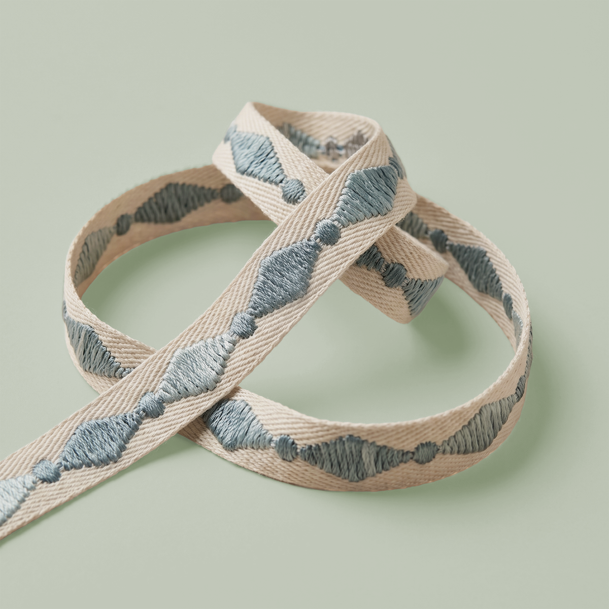 Embroidered Diamond Trim